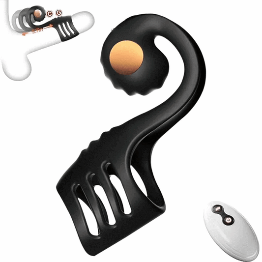 10-Mode Vibrating Penis Ring for Couples – Remote Cock Sleeve with Clit & G-Spot Stimulator