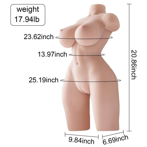 Rosman Realistic Sex Doll 17.94lb 3D Double Chanel 【US Stock Available Only】