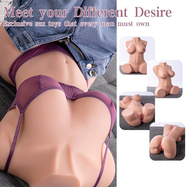 42.99lb Dania Realistic Sex Doll with 3D Texured Vigina Lifelike Plump Breast Dual Channels - propinkup