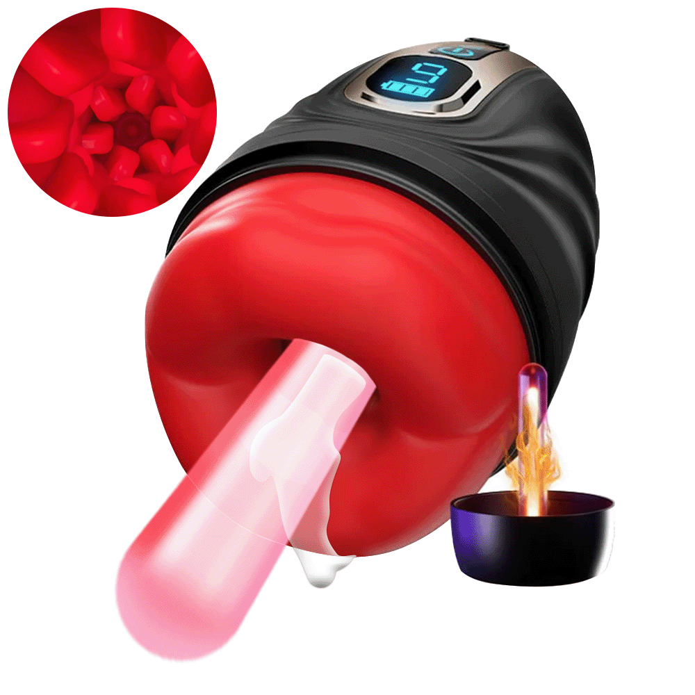 2 in 1 Mouth Shaped Penis Vibrator Male Glans Trainer Masturbation Cup propinkup 2 in 1 Mouth Shaped Penis Vibrator Male Glans Trainer Masturbation Cup propinkup