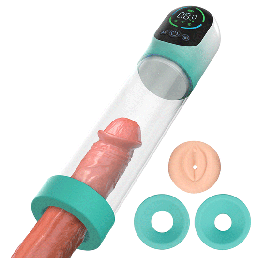 2 in 1 Vacuum Pump for ED Treatment with 6 Training Modes Automatic Male Masturbators with 5 Suction Modes Electric Penis Pump Male Sex Toys for Men