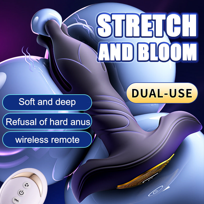 6 IN 1 Remote Control and APP Control 9 Tension Shock Flapping Thrusting Vibrating Butt Plug Prostate Massager