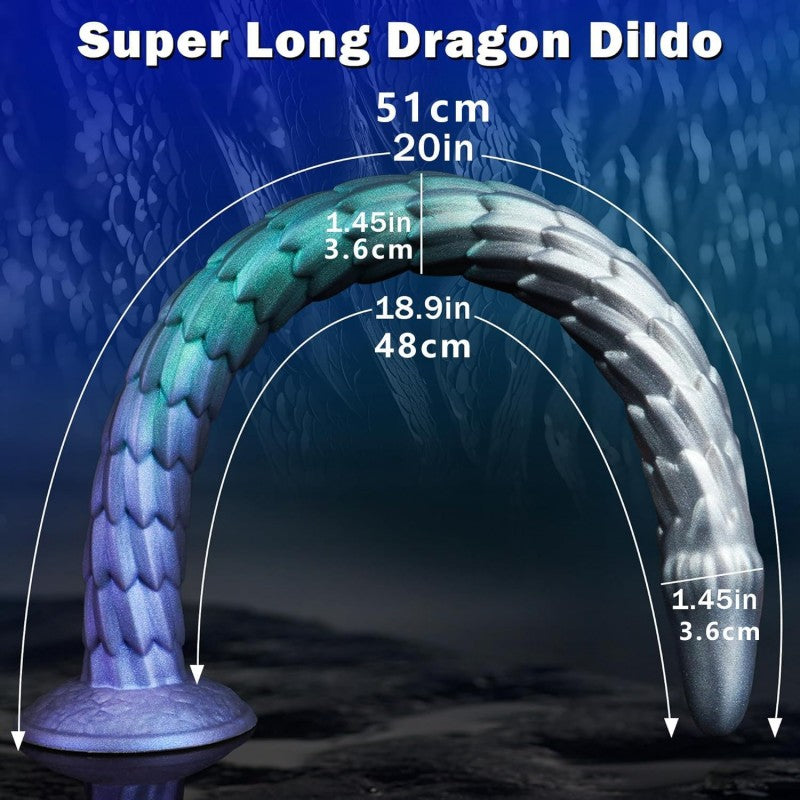 Carson Dragon Monster Dildo Toy 20" Super Long Fantasy Anal Dildos with Suction Cup Tentacle Butt Plugs Adult Toys Carson Dragon Monster Dildo Toy 20" Super Long Fantasy Anal Dildos with Suction Cup Tentacle Butt Plugs Adult Toys