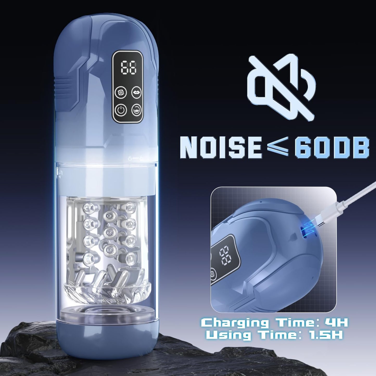 Iron Man 7 Sucking Vibrating Thrusting Rotating Licking Mens Vibrator Blowjob Sex Machine Masturbation Cup