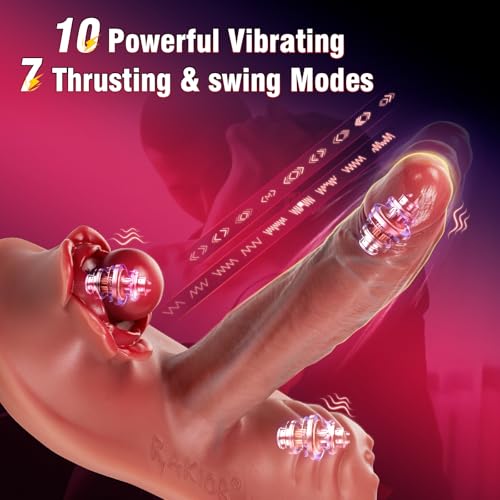 7 Thrusting & 10 Vibrating Modes Heating Dildo Vibrator Women Wearable Sex Toy Remote Control Vibrator