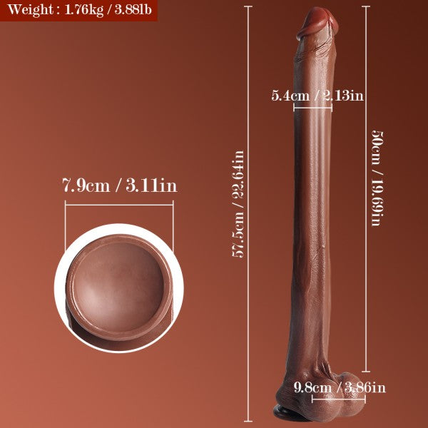 22in Super Long Realistic Dildo Rowen Anal Dildos with Suction Cup Adult Sex Toy Butt Plug【US Stock Available Only】