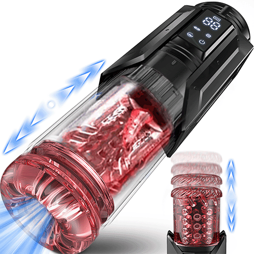 7 Sucking Thrusting Rotating & 7 Licking Modes Penis Pump Male Masturbator Adult Toys Pocket Pussy Mens Sex Toy Blowjob Sex Machine