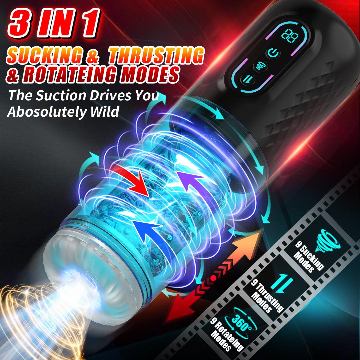9 Rotating & Thrusting Modes Moaning Masturbator Cup Male Men Sex Toy - propinkup 9 Rotating & Thrusting Modes Moaning Masturbator Cup Male Men Sex Toy - propinkup