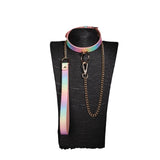 Adjustable Choker Collar Soft PU Circle Punk Choker Necklace Adult Role Play Adjustable Choker Collar Soft PU Circle Punk Choker Necklace Adult Role Play