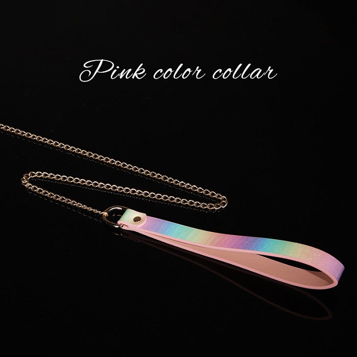 Adjustable Choker Collar Soft PU Circle Punk Choker Necklace Adult Role Play Adjustable Choker Collar Soft PU Circle Punk Choker Necklace Adult Role Play