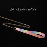 Adjustable Choker Collar Soft PU Circle Punk Choker Necklace Adult Role Play Adjustable Choker Collar Soft PU Circle Punk Choker Necklace Adult Role Play