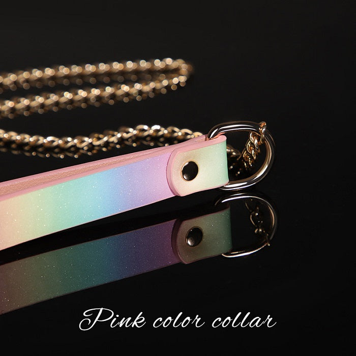 Adjustable Choker Collar Soft PU Circle Punk Choker Necklace Adult Role Play Adjustable Choker Collar Soft PU Circle Punk Choker Necklace Adult Role Play