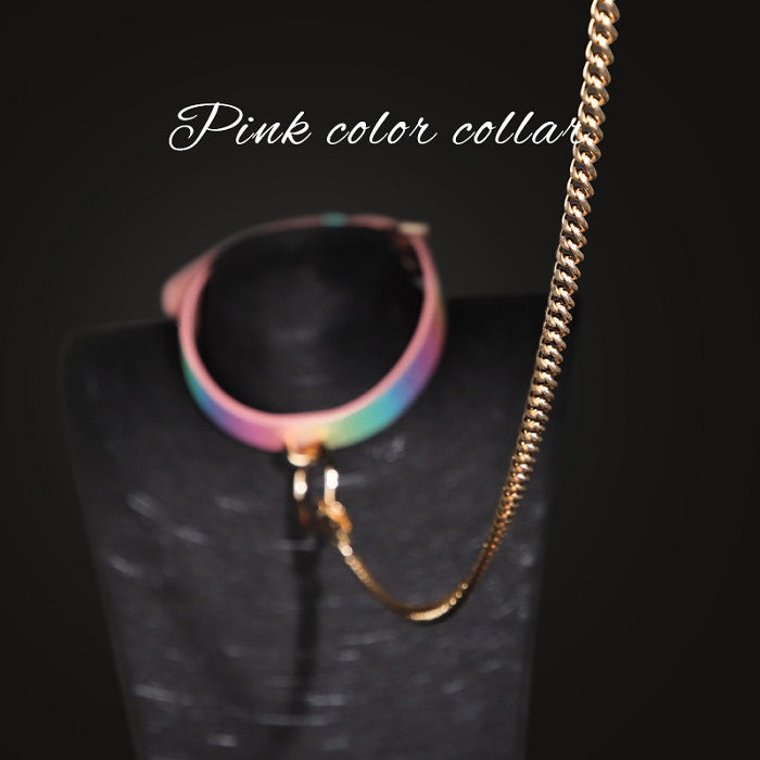 Adjustable Choker Collar Soft PU Circle Punk Choker Necklace Adult Role Play Adjustable Choker Collar Soft PU Circle Punk Choker Necklace Adult Role Play