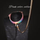 Adjustable Choker Collar Soft PU Circle Punk Choker Necklace Adult Role Play Adjustable Choker Collar Soft PU Circle Punk Choker Necklace Adult Role Play