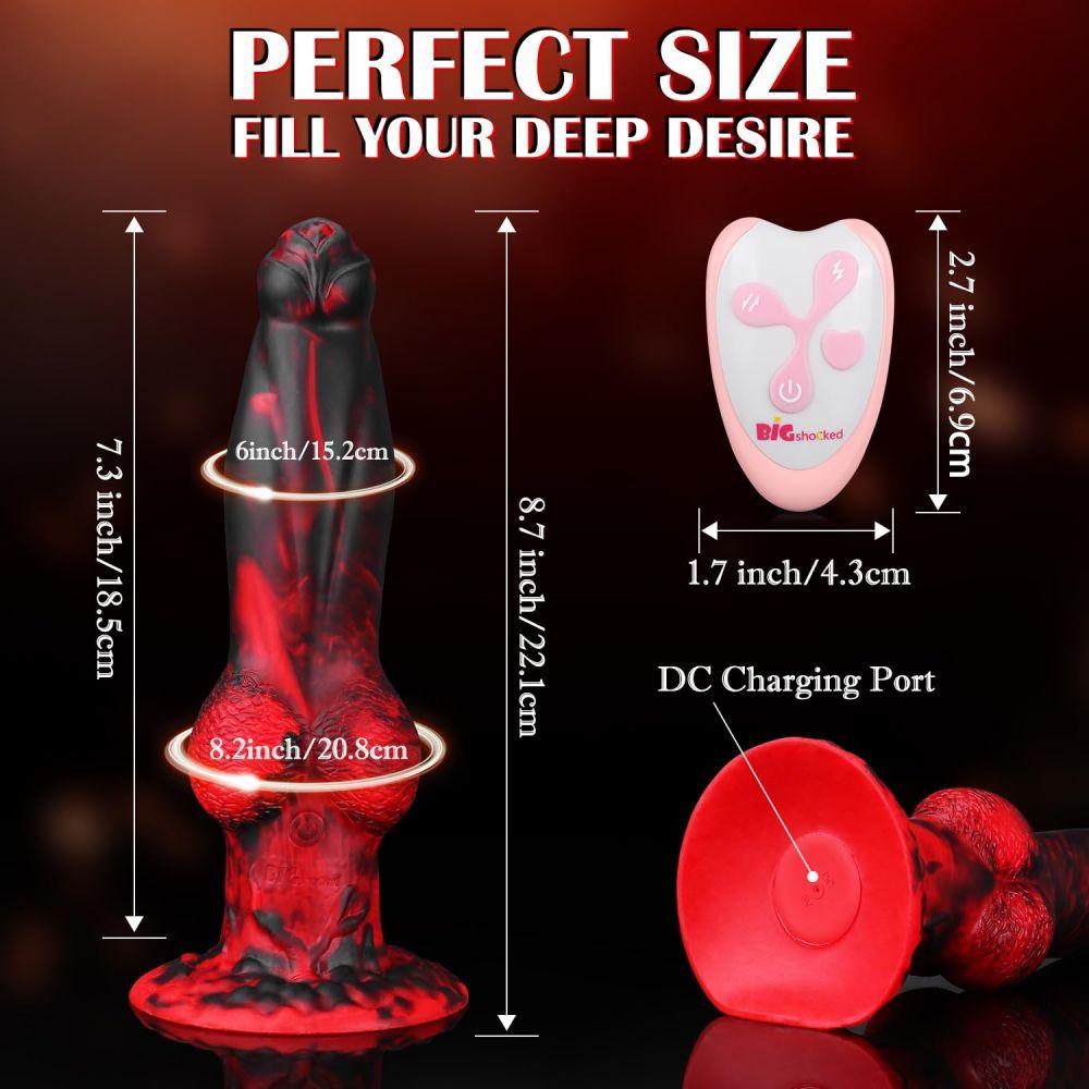 Thrusting Dildo Plus Size Fantasy Monster Dildos Vibrator Sex Toys 8.7 inch Dog Canine Dildos K9 - propinkup Thrusting Dildo Plus Size Fantasy Monster Dildos Vibrator Sex Toys 8.7 inch Dog Canine Dildos K9 - propinkup