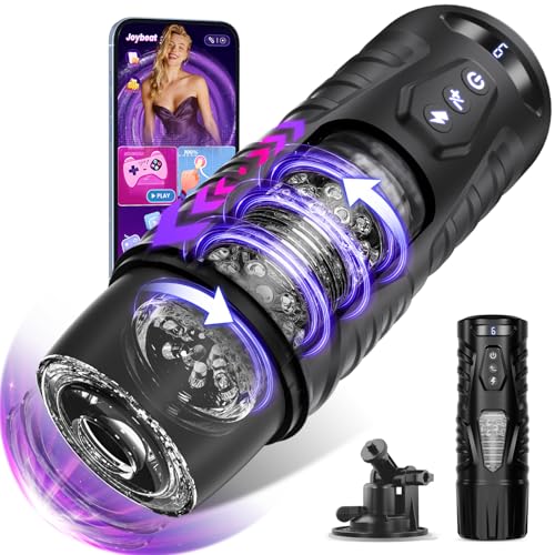 Cedric-7 APP Control Thrusting & Rotating Modes Strong Suction Penis Stimulation Male Masturbator Cup