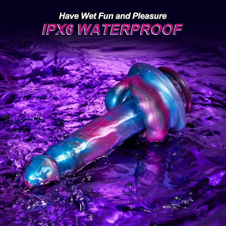 Colorful Fancy Dildo for Female  3 Thrust 7 Vibration Thrusting Dildo With Suction Cup