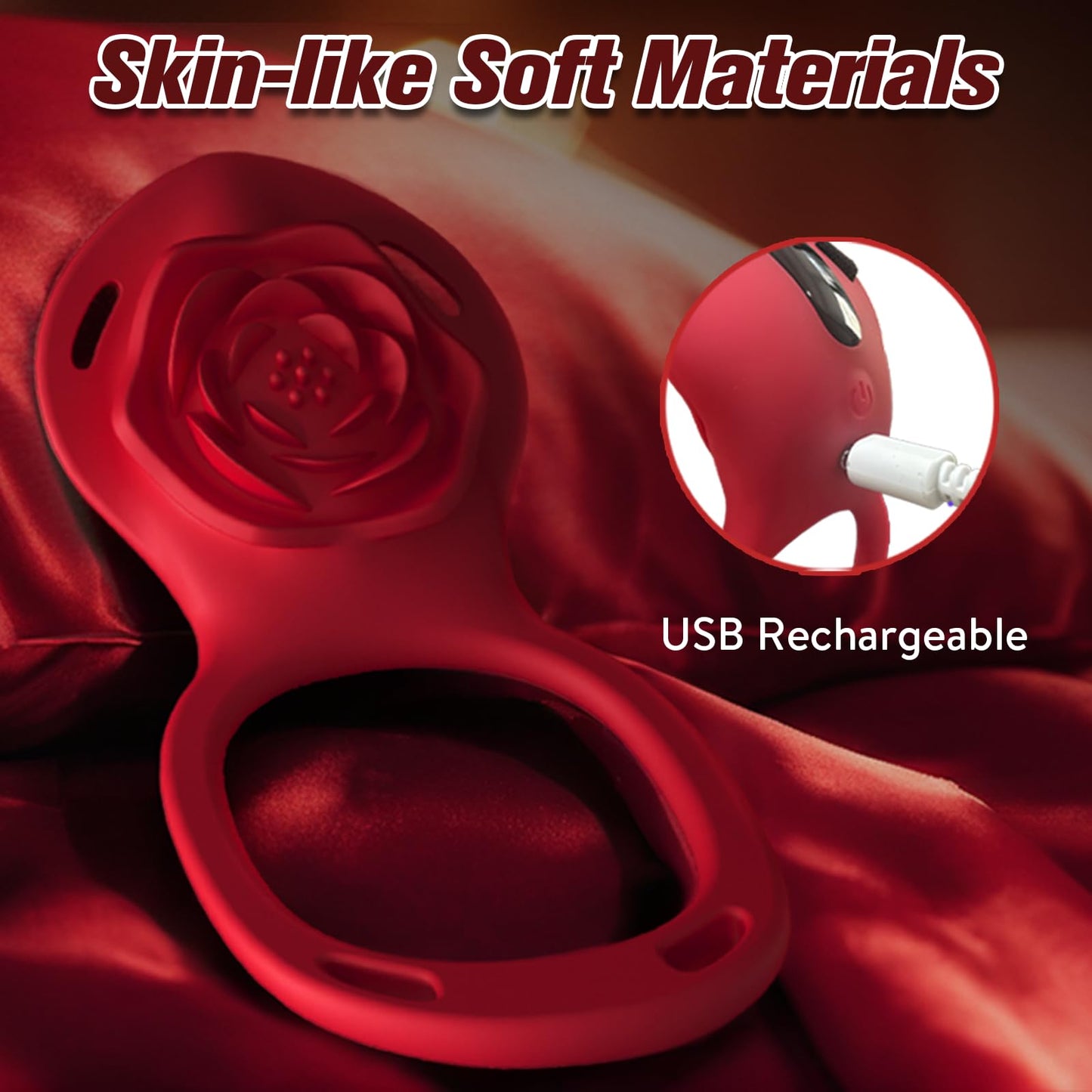 Couples Rose App Remote Control Wearable Vibrator Hands Free Panty Clitoris Vibrator Vibrating Cock Ring