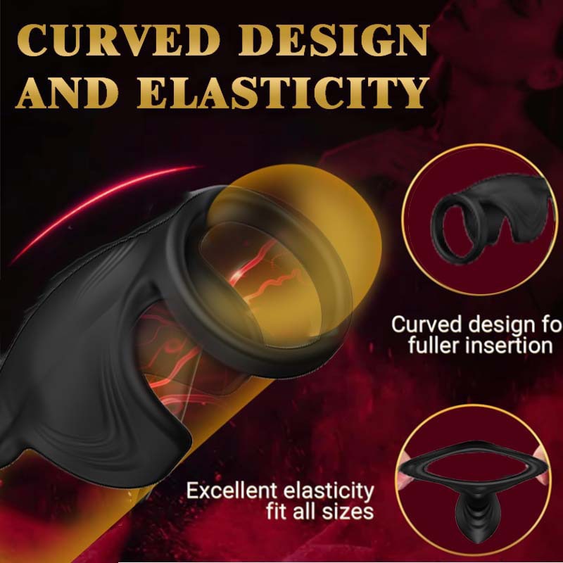 Penis Sleeve Ring for Male Couple Use APP Control 10 Vibrating Male Silicone Penis Ring
