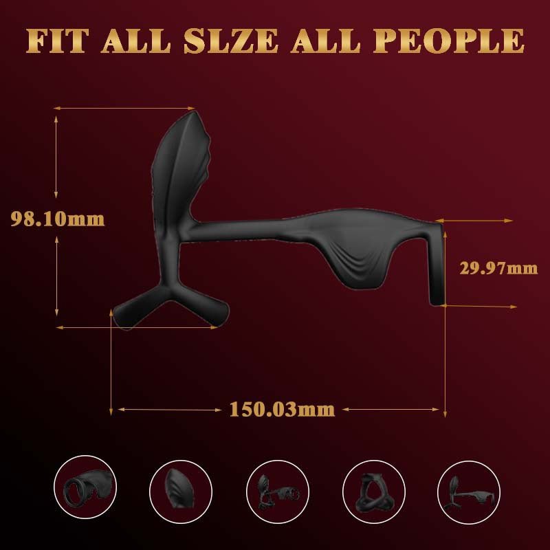 Penis Sleeve Ring for Male Couple Use APP Control 10 Vibrating Male Silicone Penis Ring