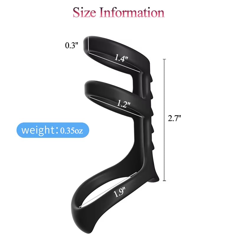 Penis Sleeve Sex Toys Triple Cock Rings for Male Penis Enlarger Penis Extender Delay Ejaculation