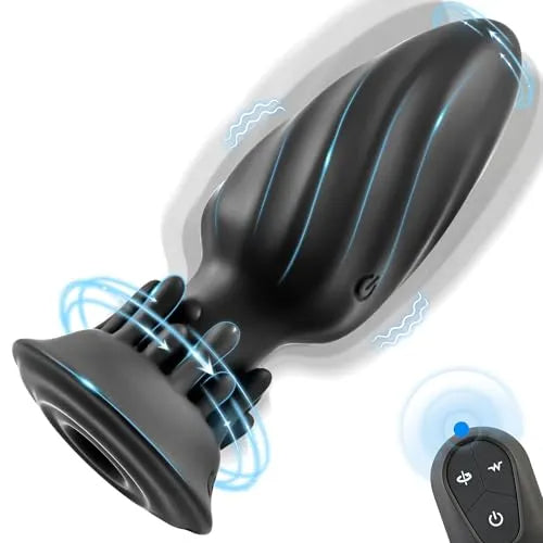 Rotating Anal Plug – 10 Vibration & Rotation Modes Prostate Massager with Tentacle Design & Remote Control