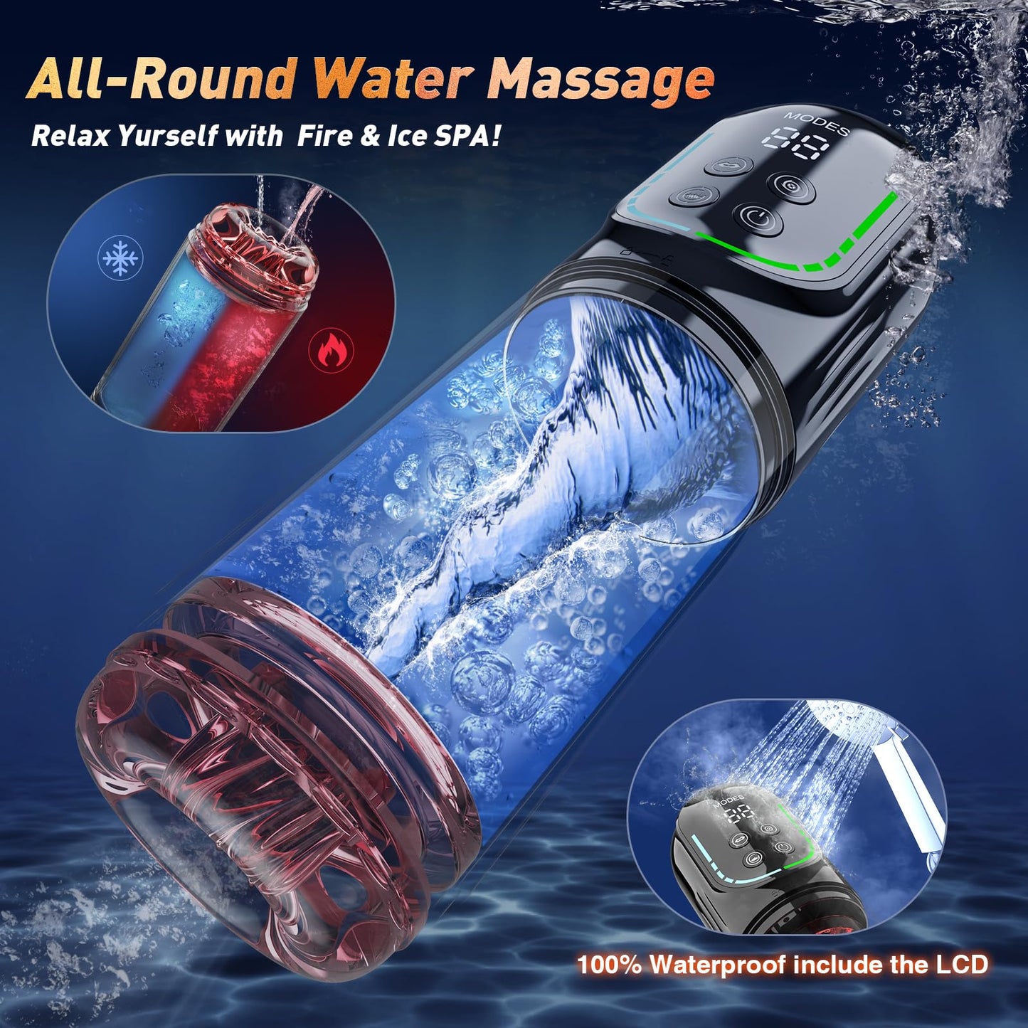 Rotating Male Masturbator with 7 Thrusting Rotating Vibrating Sucking Modes