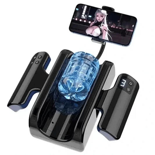 Sreen Holder Stroker Automatic Folding Handles Male Milk Machine Tight bj Machine Greg Simulator