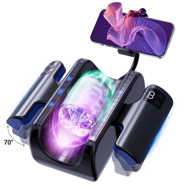 Sreen Holder Stroker Automatic Folding Handles Male Milk Machine Tight bj Machine Greg Simulator