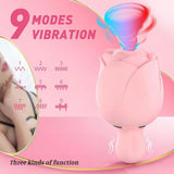 Sucking Virbrator with 9 Vibrating & 9 Flapping Modes Rose Vibrator for Women - propinkup Sucking Virbrator with 9 Vibrating & 9 Flapping Modes Rose Vibrator for Women - propinkup
