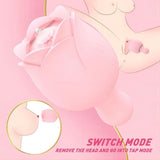 Sucking Virbrator with 9 Vibrating & 9 Flapping Modes Rose Vibrator for Women - propinkup Sucking Virbrator with 9 Vibrating & 9 Flapping Modes Rose Vibrator for Women - propinkup
