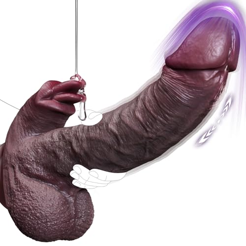 Thrusting Dildo Vibrator Huge Black Dildos Women Sex Toy with 7 Thrusting 10 Vibrating Modes for Clitoral Anal Juguetes Sexuales