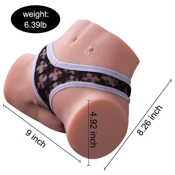 Tracey Automatic Sex Doll 6.39lb 3 Speeds 10 Frequency Vibration Realistic Ass 3D Dual Channel Masturbator - propinkup