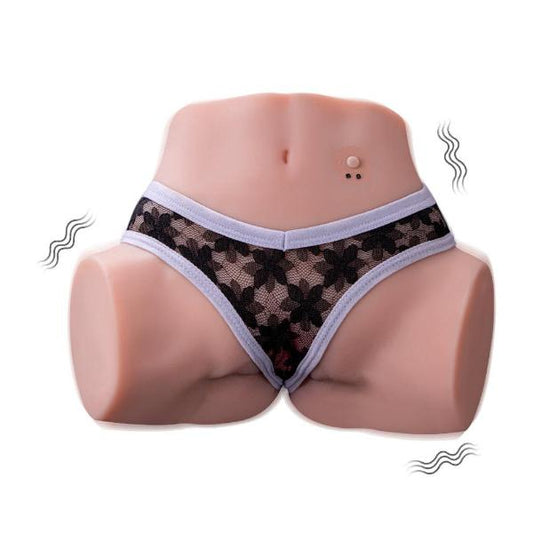 Tracey Automatic Sex Doll 6.39lb 3 Speeds 10 Frequency Vibration Realistic Ass 3D Dual Channel Masturbator - propinkup