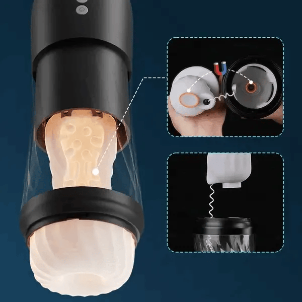 3 Rotation 5 Thrusting Modes Ultra High Speed Male Masturbator Twisting Thrusting Vibrating