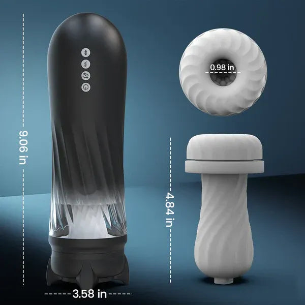 3 Rotation 5 Thrusting Modes Ultra High Speed Male Masturbator Twisting Thrusting Vibrating