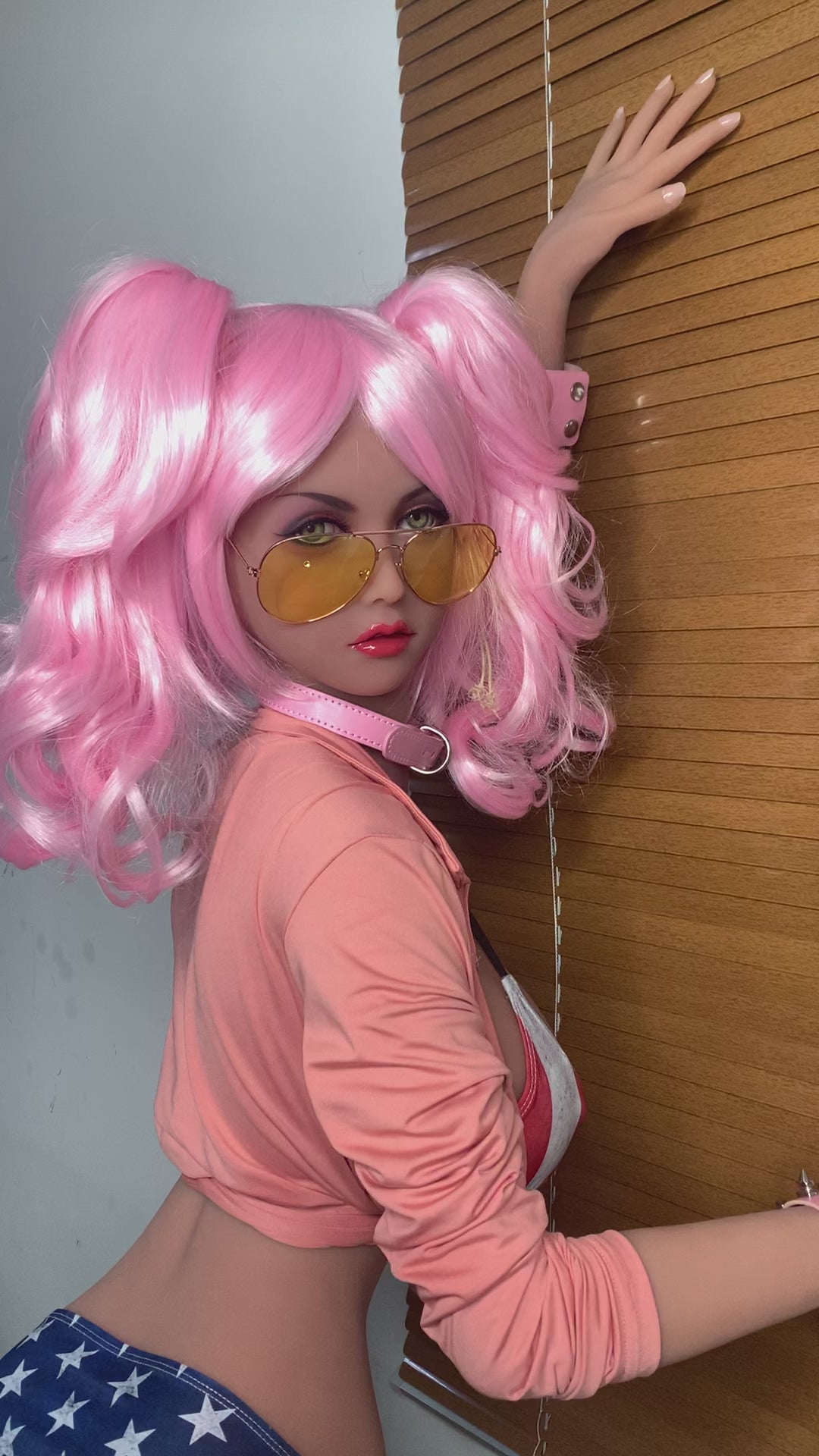 62.2IN 66.1LB Sex Doll Green Eyes With Pictured Pink Hair【US Stock Available ONLY】 62.2IN 66.1LB Sex Doll Green Eyes With Pictured Pink Hair【US Stock Available ONLY】