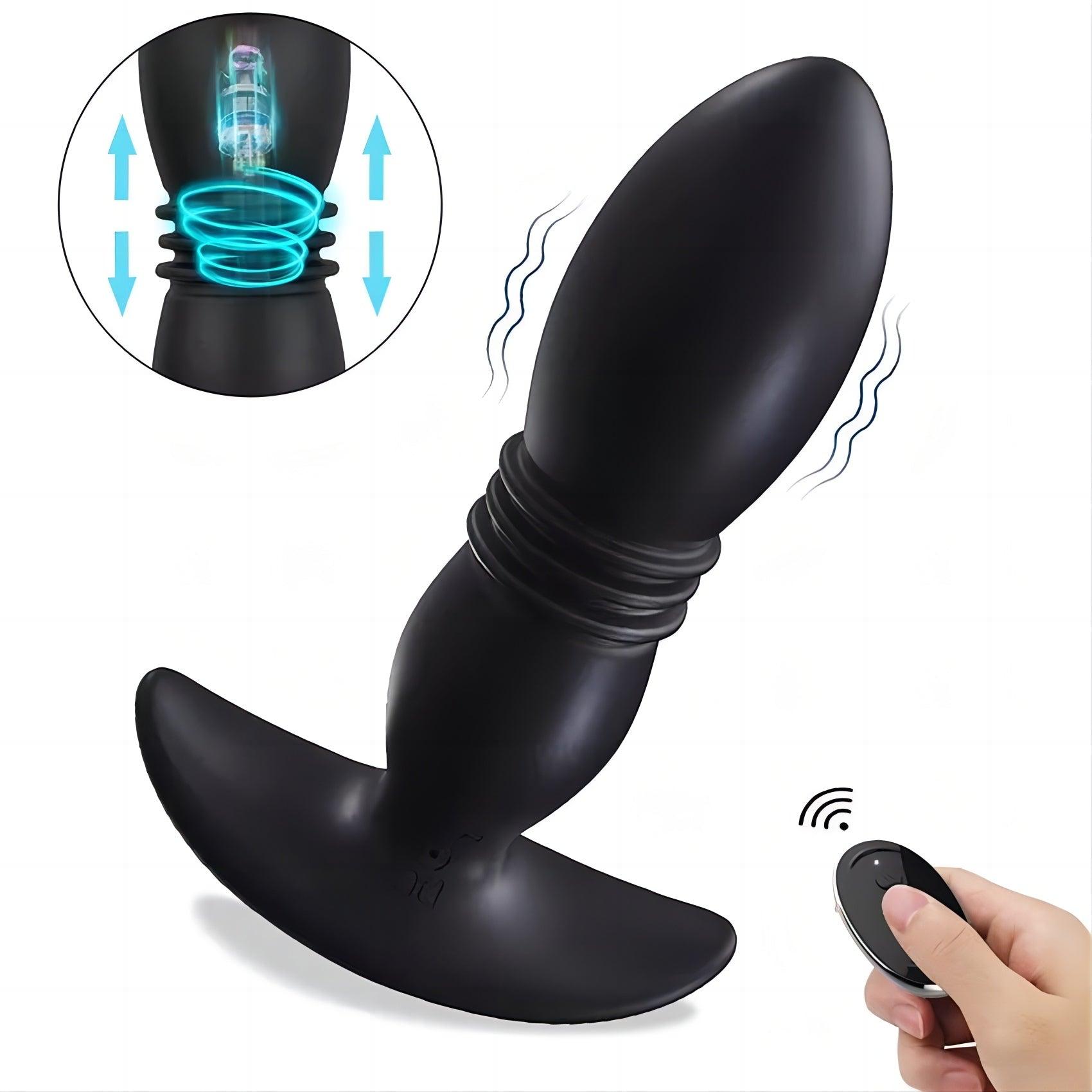7 Thrusting 7 Vibration 3 Folds Male Anal Prostate Massaging Butt Plug propinkup 7 Thrusting 7 Vibration 3 Folds Male Anal Prostate Massaging Butt Plug propinkup