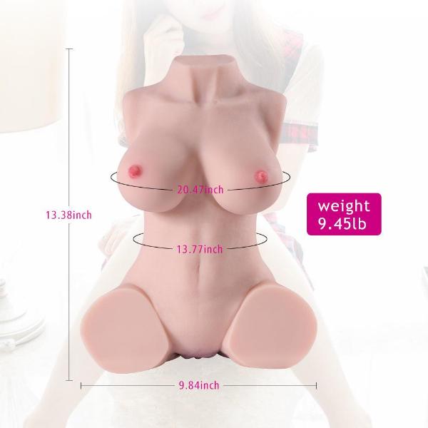 Propinkup Realistic Sex Doll | 9.45lb Lorain Plump Breast 3D Pussy Anal Dual Channels Lifelike Skin Toy - propinkup