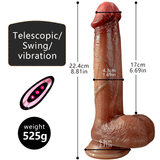 Realistic Vibrating Dildo with Heating Thrusting & Rotating Function