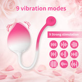 9 Vibrations Wearable Peach Shape Vibrator APP Remote Control Panty Vibrator