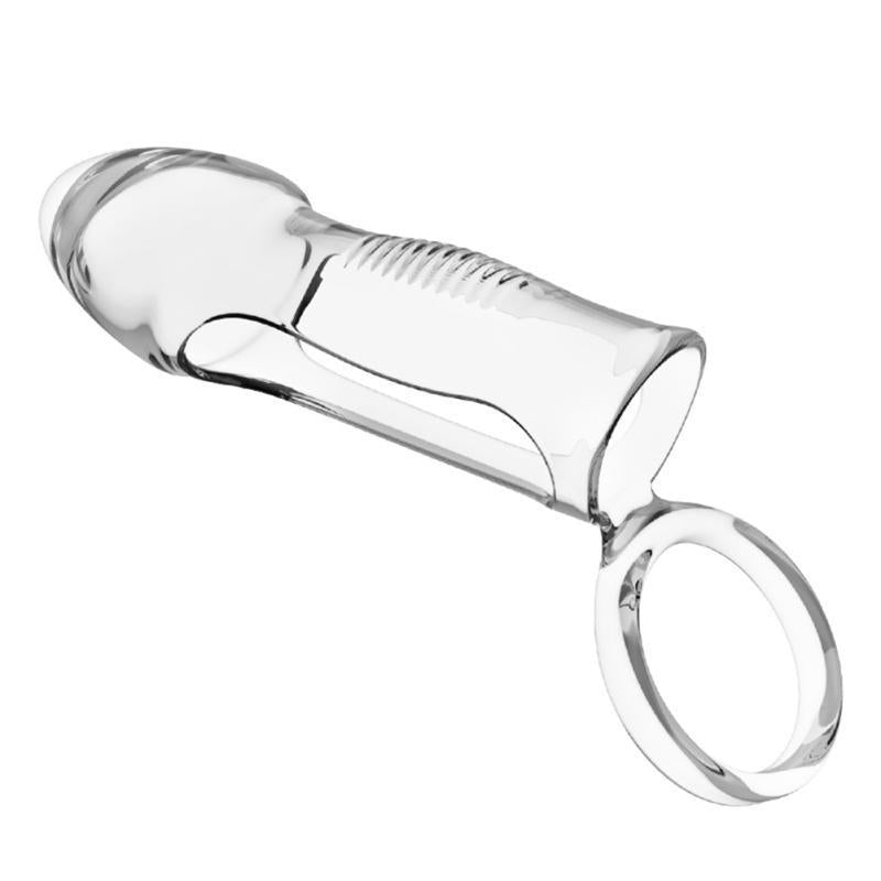 Leten Penis Sleeve with Cock Ring Male Penis Extension Sleeves