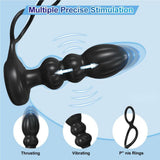 Thrusting & 5 Vibrating Modes Remote Control Prostate Massager With Penis Ring