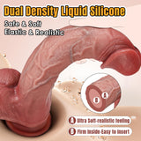 10.8" Dual-Layer Silicone Big Dildos Lifelike Giant Dildo for G Spot and Anal Play with Suction Cup