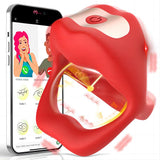 Vibrierender Cockring-Penisvibrator für Mann und Paar, App-Fernbedienung 