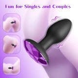 10 Rotating & Vibration Modes Butt Plug Prostate Massager Anal Vibrator Adult Sex Toys