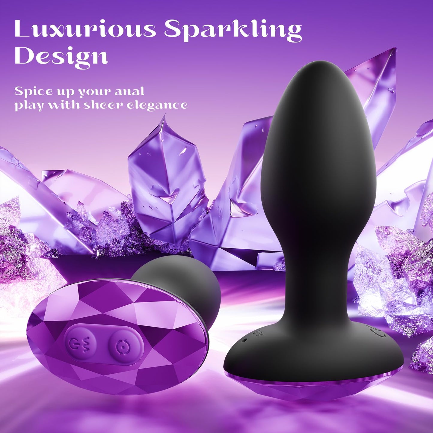 10 Rotating & Vibration Modes Butt Plug Prostate Massager Anal Vibrator Adult Sex Toys