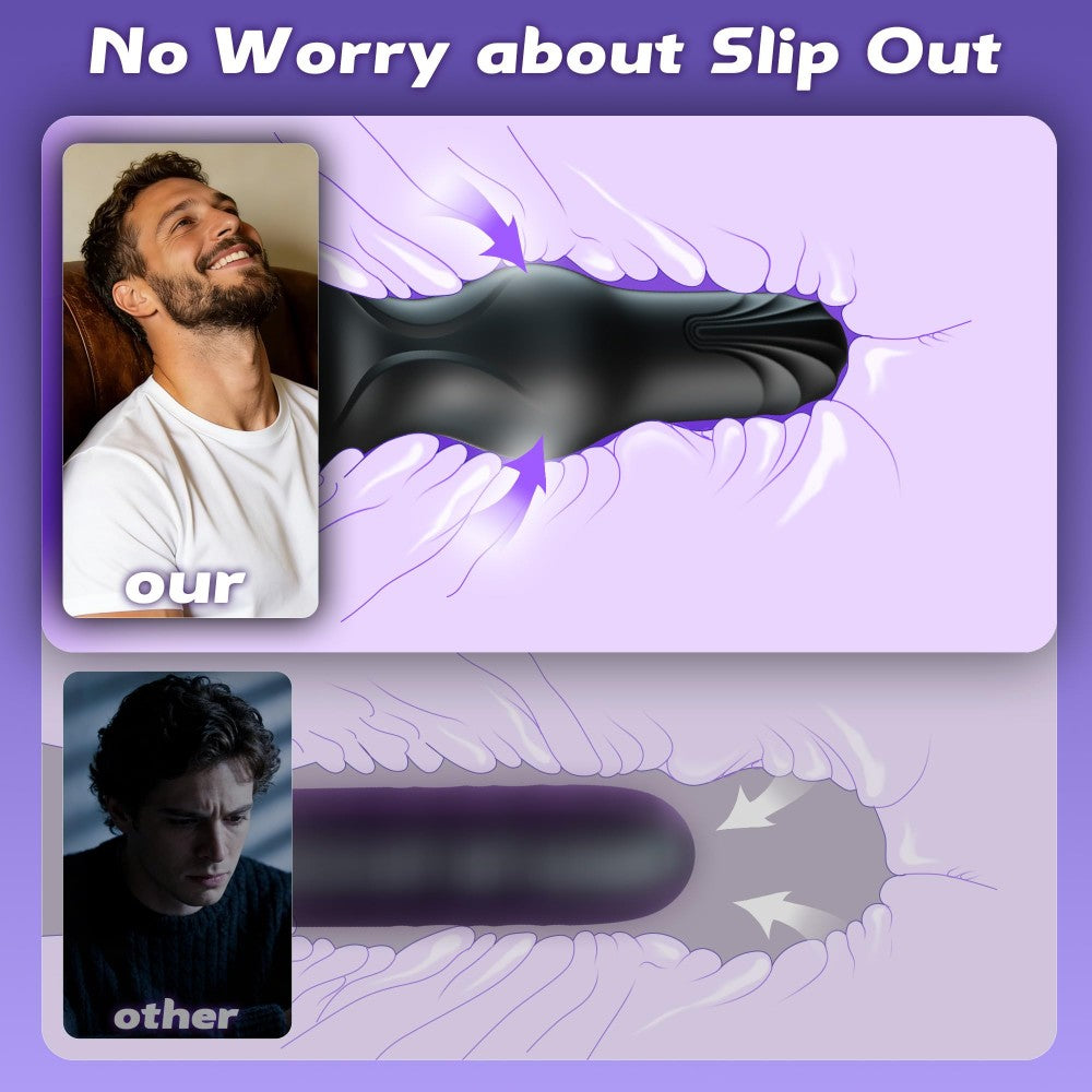 APP Controlled 10 Rotation & Vibration Modes Silicone Butt Plug Anal Toy Prostate Massager Anal Plug