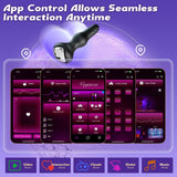 APP Controlled 10 Rotation & Vibration Modes Silicone Butt Plug Anal Toy Prostate Massager Anal Plug
