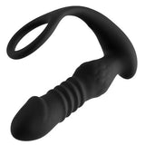 10 Thrusting Vibrating Anal Plug Prostate Massager With Cock Ring Wnd Remote Control Anal Vibrator